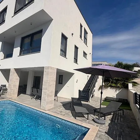 Willa Neru Vodice- Private Heated Pool & Sea View