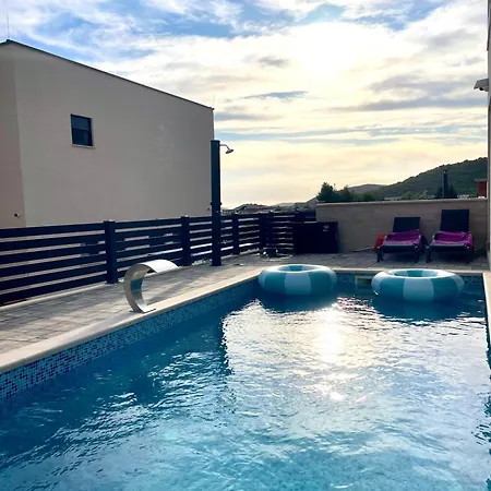 Neru Vodice- Private Heated Pool & Sea View Villa *